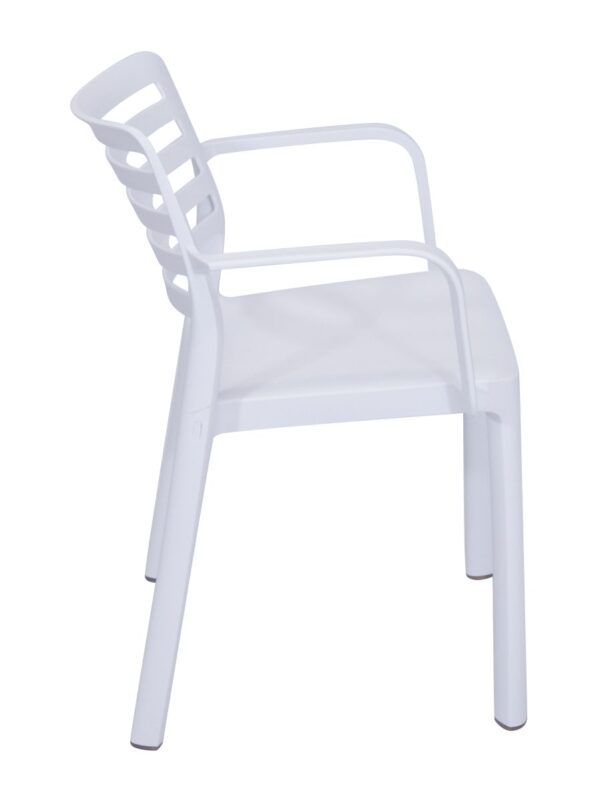 Wind Resin Arm Chair White
