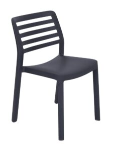 Wind Resin Armless Chair Grey